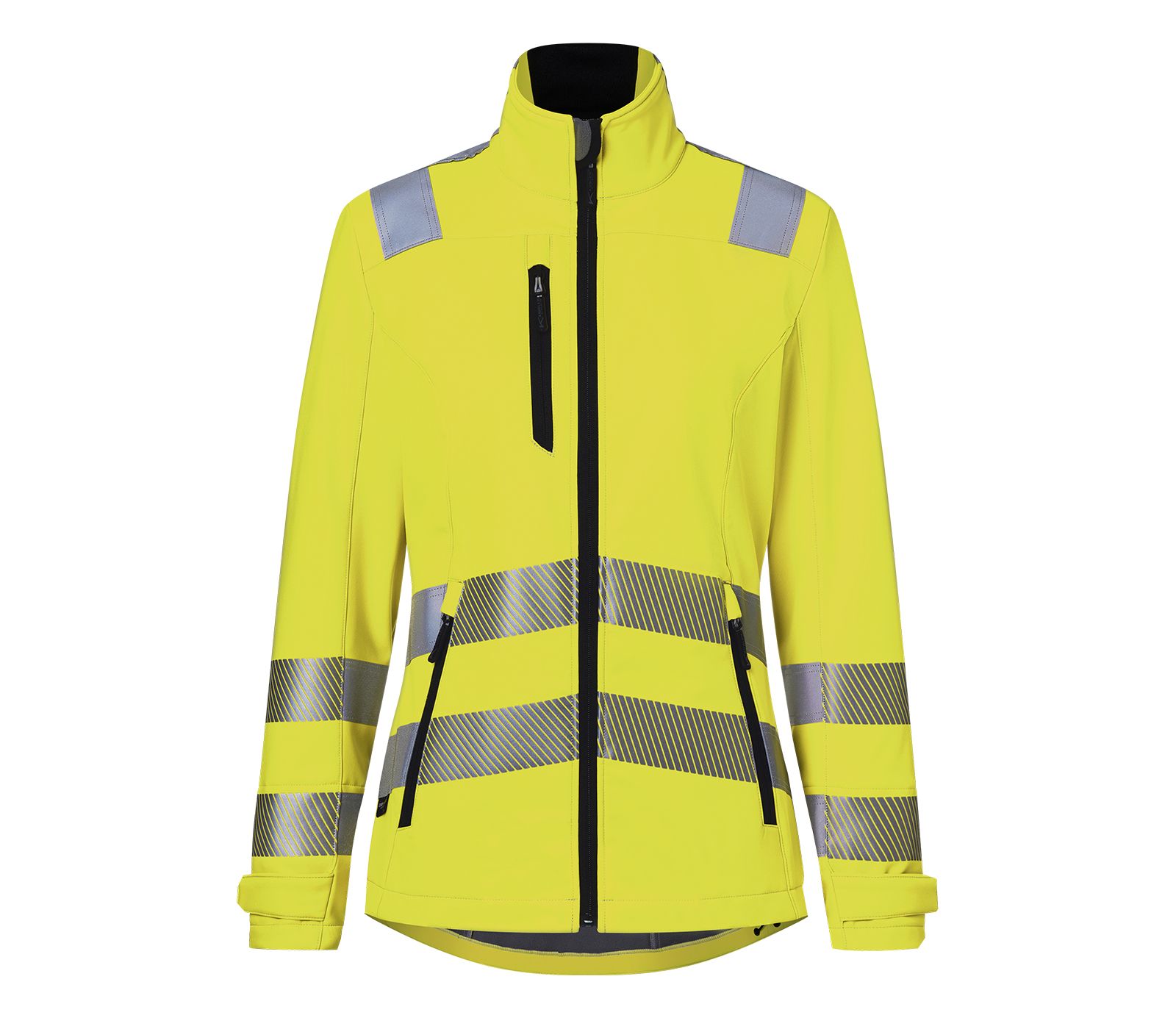 KÜBLER REFLECTIQ Softshell Jacke Damen PSA 2 warngelb Gr. XS