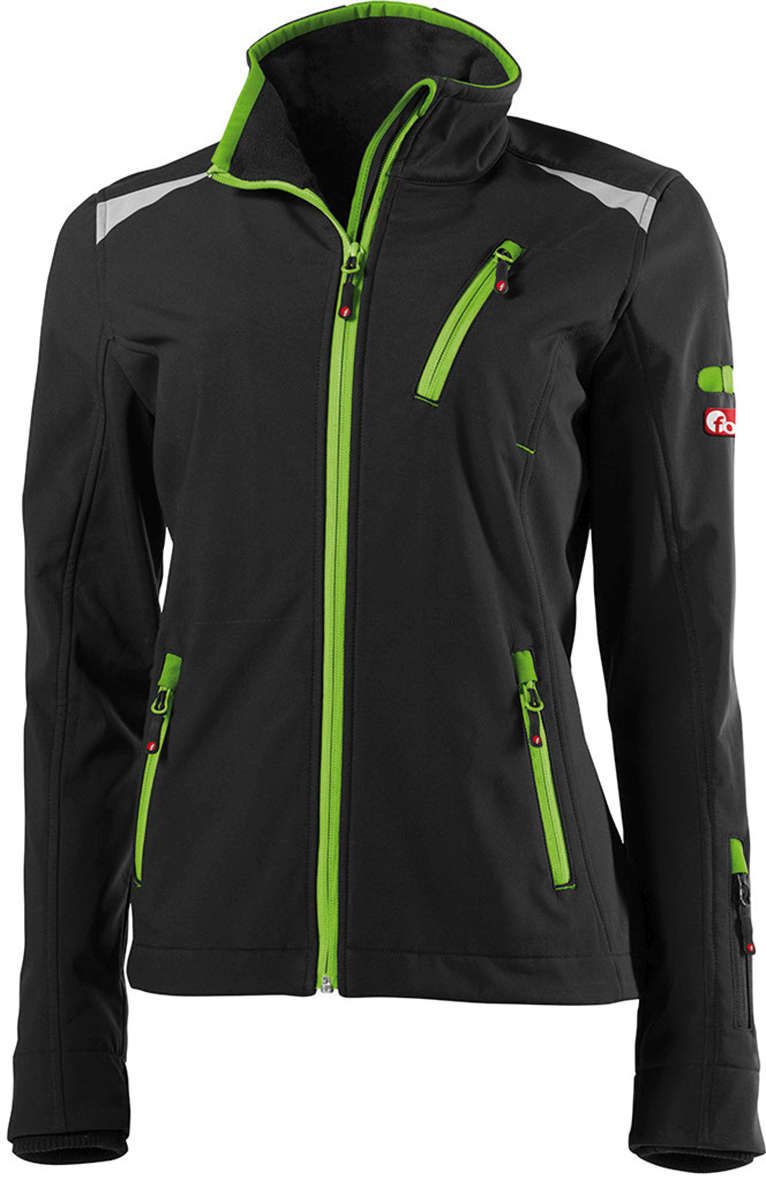 FORTIS Damen Jacke 24, schw./limegreen, Gr. XXL