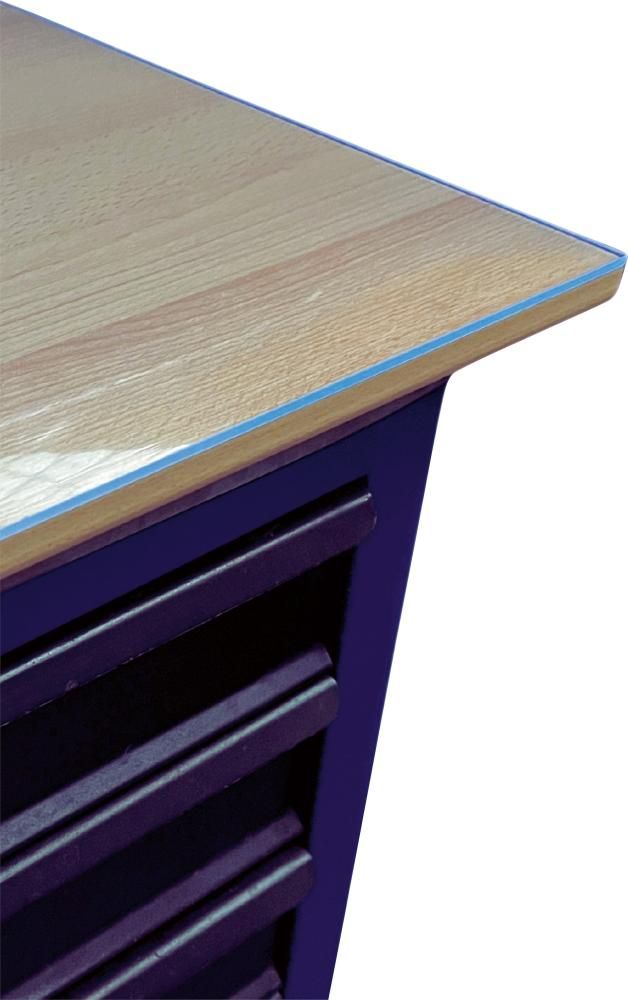 Weich-PVC Auflage B2000xT700xH3mm glasklar-transparent