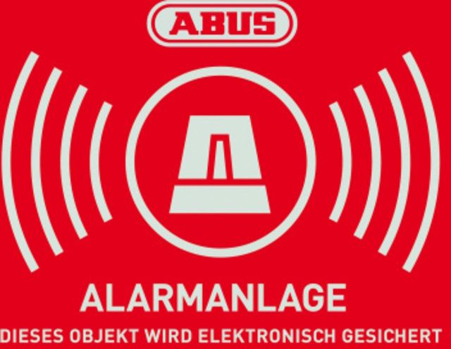 ABUS Warnaufkleber klein Alarm