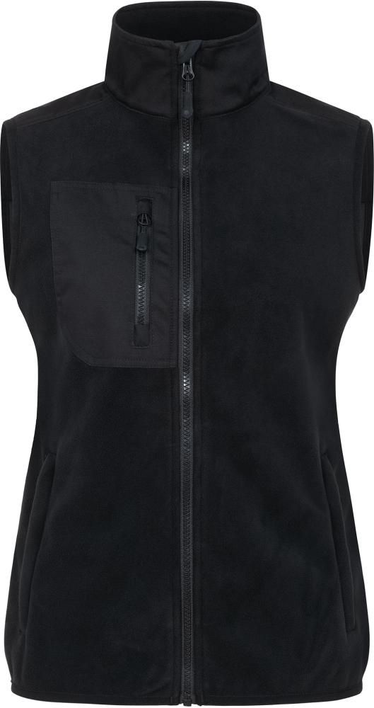 PROMODORO Canvas Fleece Vest Women black Gr. 2XL