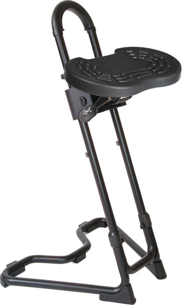Stehhilfe Sitz PU-Schaum schwarz Sitzhöhe 610-860 mm