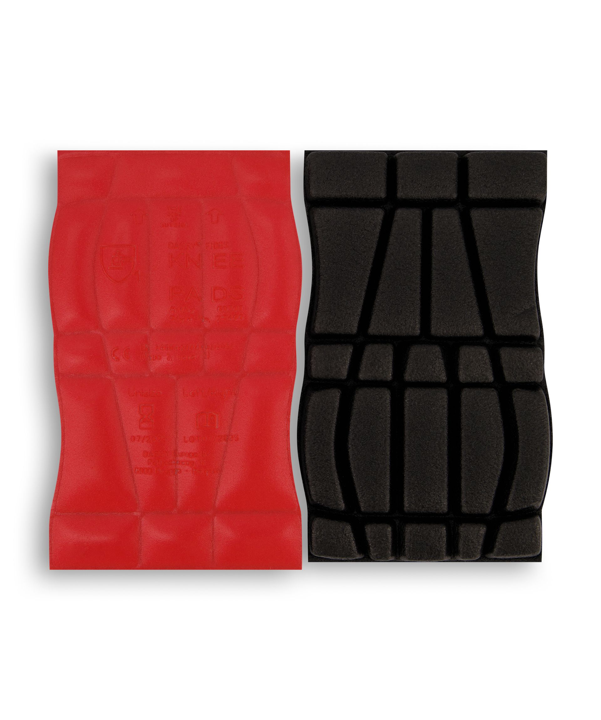 DASSY® Fides - Zertifizierte Knieschützer (Typ 2, Level 1) - rot/schwarz, Gr. UNI