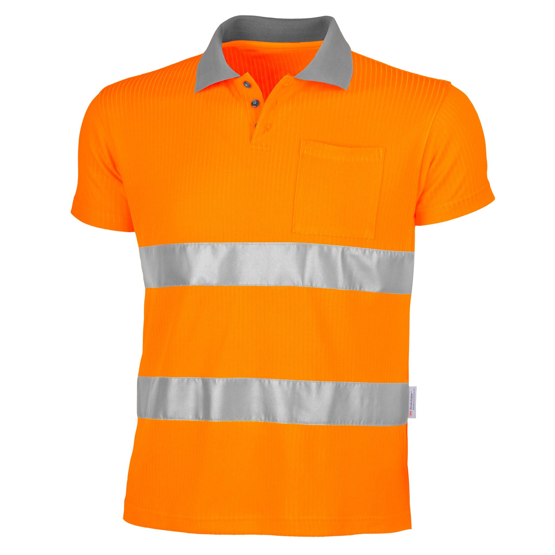 Qualitex Poloshirt "signal" signal, warnorange, Gr. S