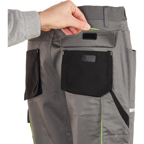 Damen-Bundhose Flex grau/schwarz/lime Gr. 34 FORTIS