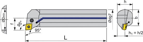 ISO-Bohrstange A25S PCLNR 12 FORMAT