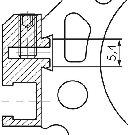 Befestigungsklemme für T-Nut-Zylinderschalter (Schwalbenschwanznut)