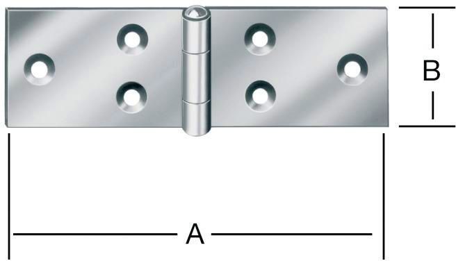 Gerolltes br. Tischband VA/100 mm GAH Alberts