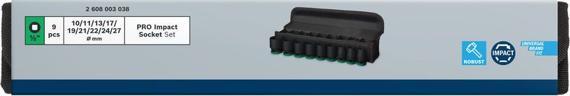 Bosch PRO Impact Steckschlüsselsatz Set, 1/2"