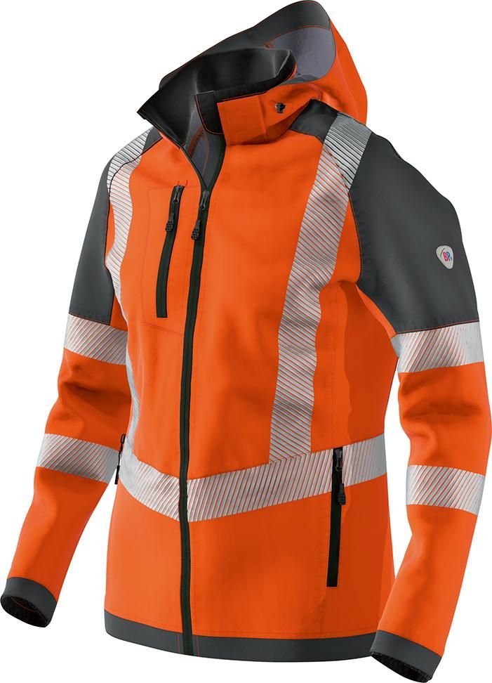 BP Warnschutz-Softshelljacke, Orange, Gr. XS