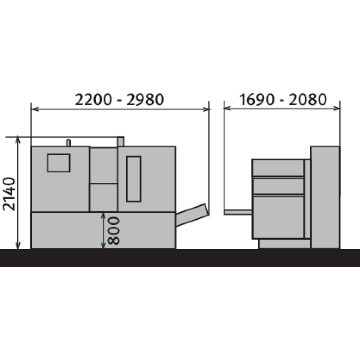 Vollautomatische Zwei-Säulen-Horizontal-Metallbandsäge Metallkraft HMBS 300 x 300 CNC X