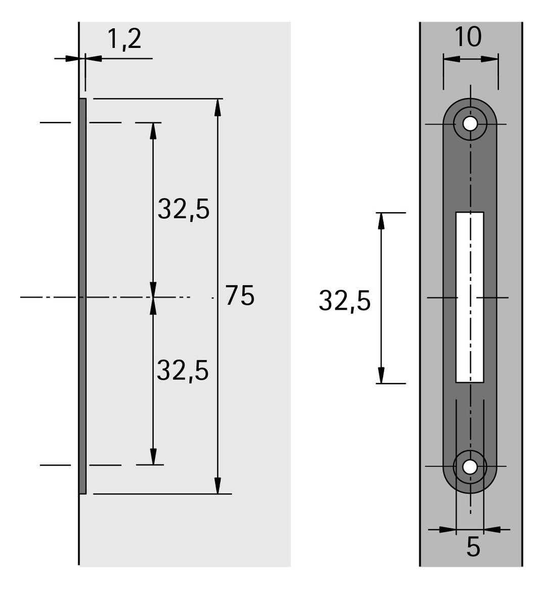 HETTICH Set Zylinderhebelschloss Z23
