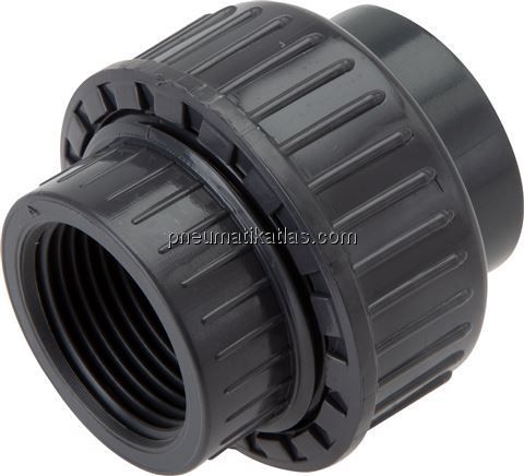 Gewindeverschraubung, PVC-U/ EPDM, Rp 3/8" IG