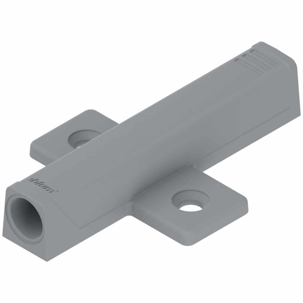 TIP-ON Adapterplatte für Türen, Langversion, kreuz, Schrauben, R7036 platingrau