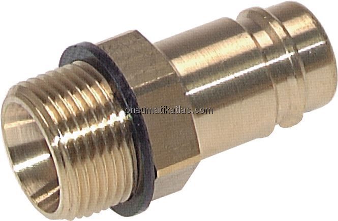 Kupplungsstecker (NW15) G 1"(AG), Messing