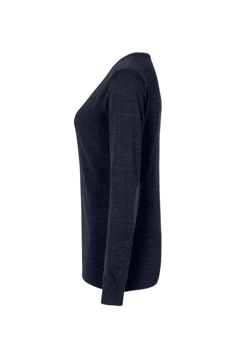 HAKRO Damen V-Pullover Merino-Wolle