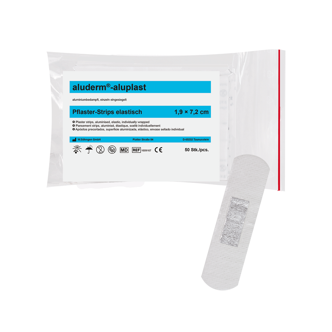 aluderm®-aluplast elastisch Strips 1,9 x 7,2 cm  50 Stück