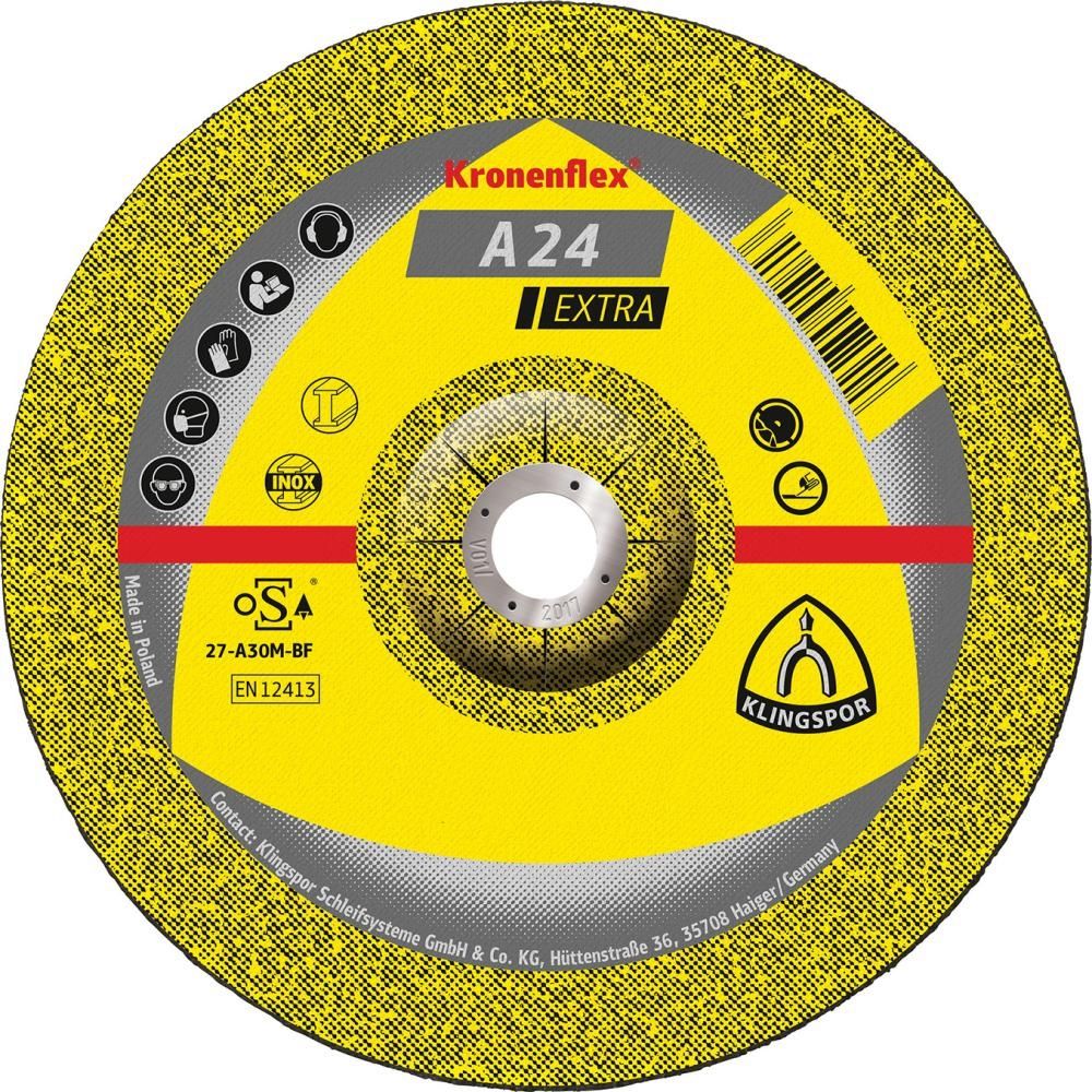 Schruppscheibe A24 Extra 180x6 mm gekr. Klingspor