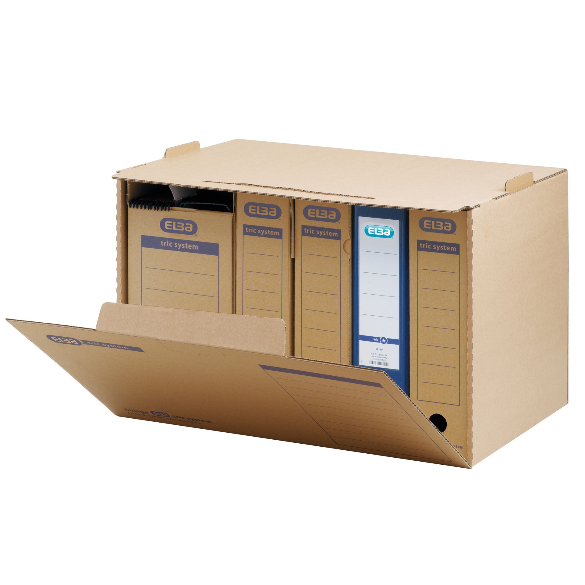 Archivbox tric System für DIN A4 naturbraun