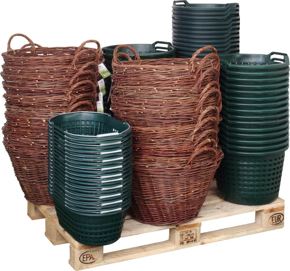 Gartenkorb Kunststoffu. Weide Classic FWDisplay eschaffungsartikel