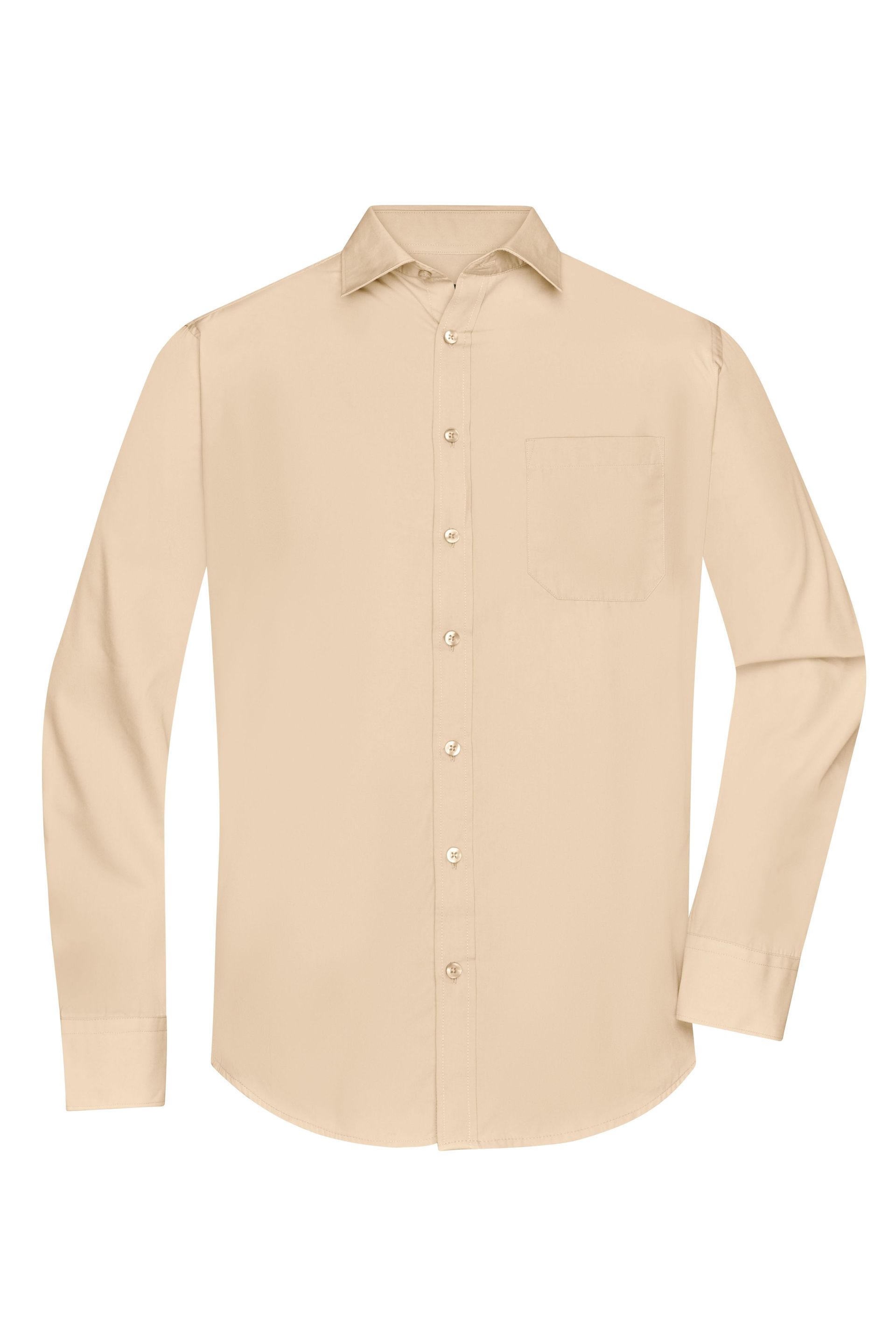 James & Nicholson JN678 Herren-Hemd, Braun/Grau, Gr. XL