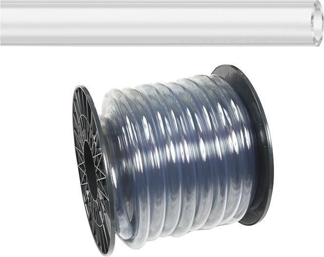 Weich-PVC-Schlauch, klar 10x2mm,75m, Meterware auf Spule auf Spule