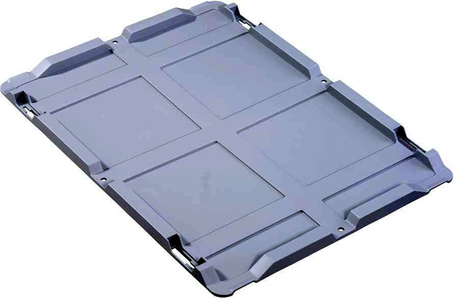 Stülpdeckel, grau für Eurobox 400