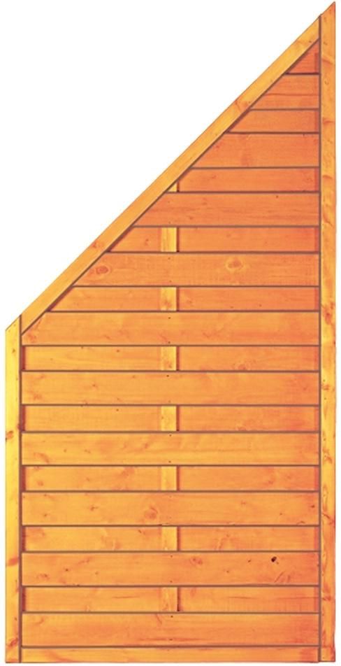 SUNLINE-Serie ECKE 90 x 180 / 90 cm Rahmen 45 x 45 mm, pinienfarbig lasiert