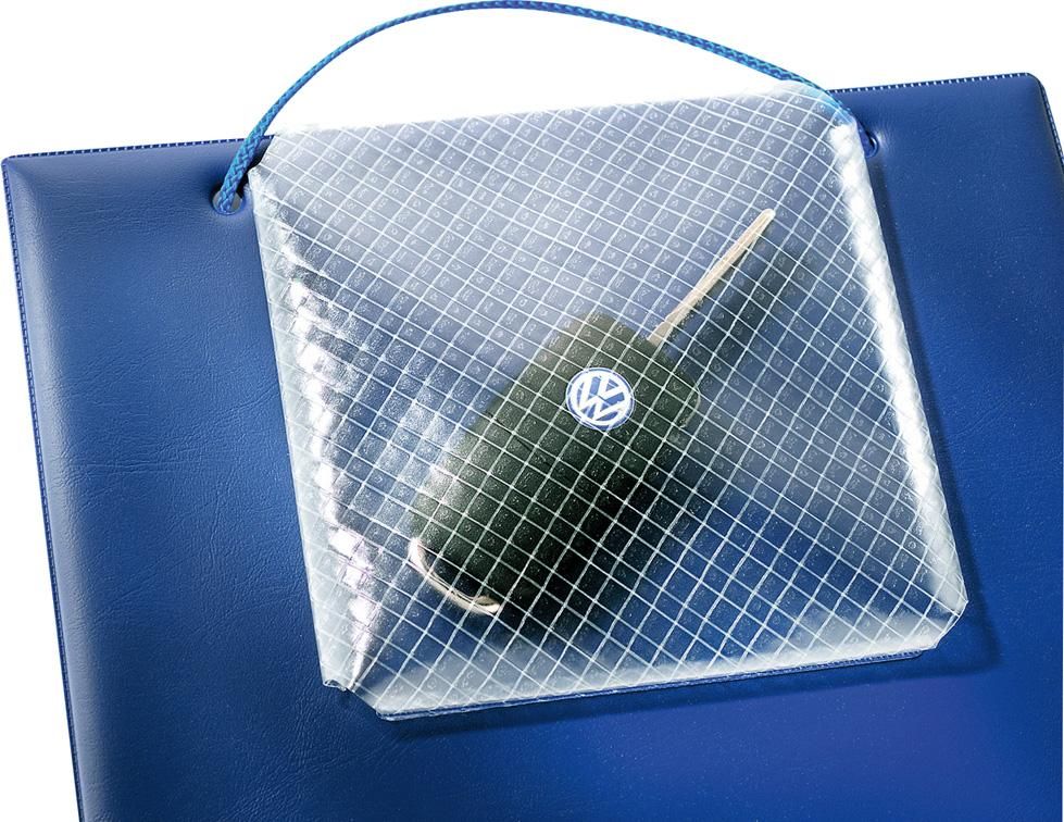 Auftragstaschen mit Schluessselfach VE 10 Stk., A 4 blau