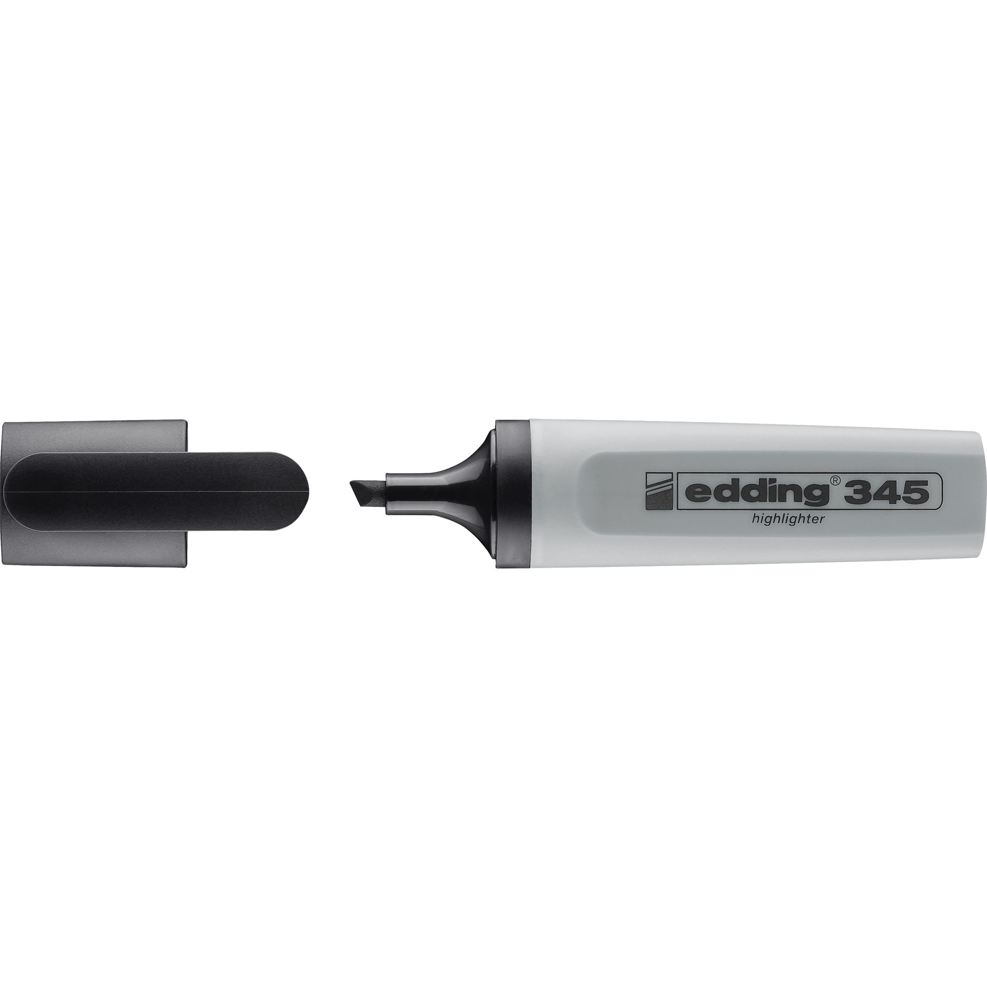 Textmarker 345 2,5mm Keilspitze silbergrau