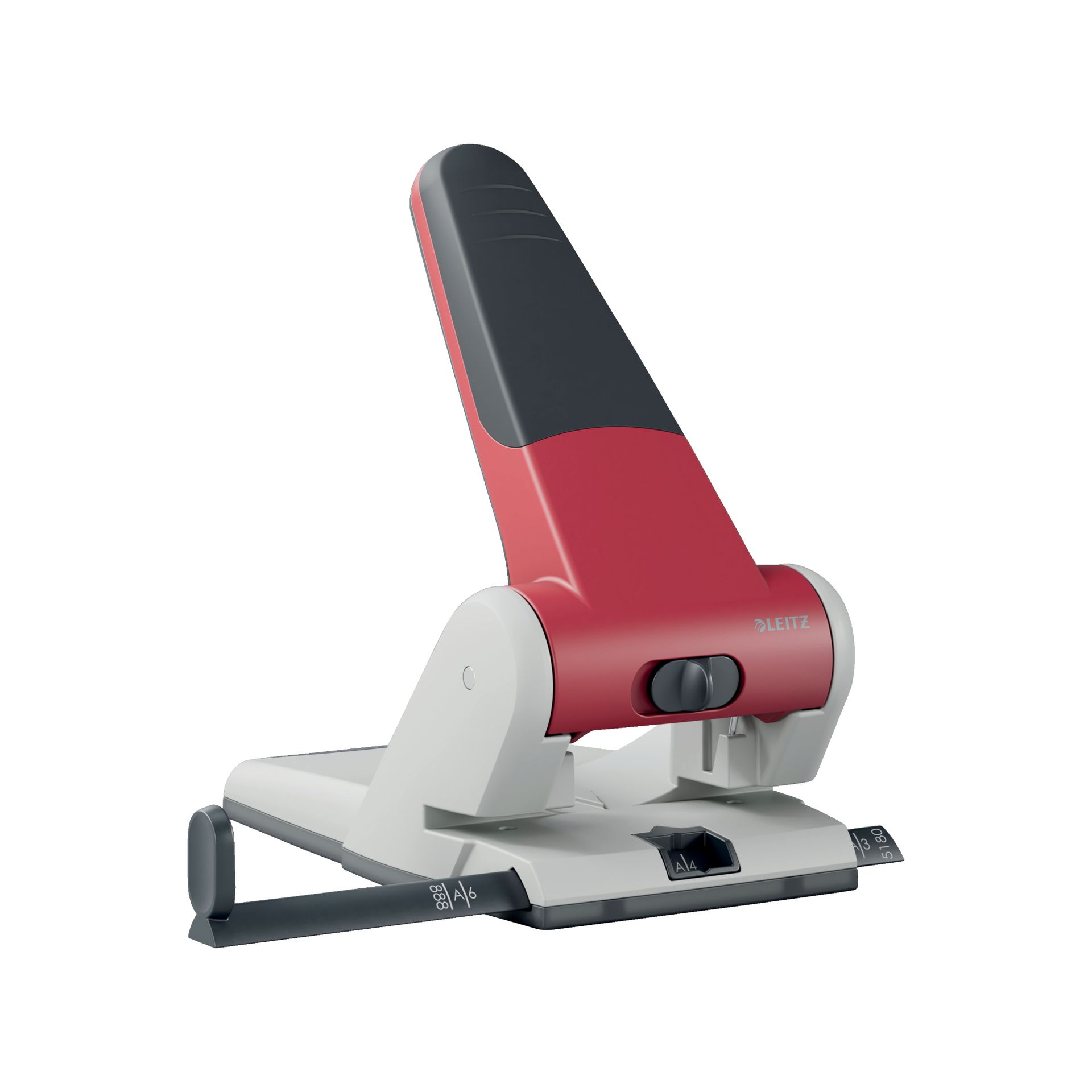 Registraturlocher max. 65Blatt Aluminium rot