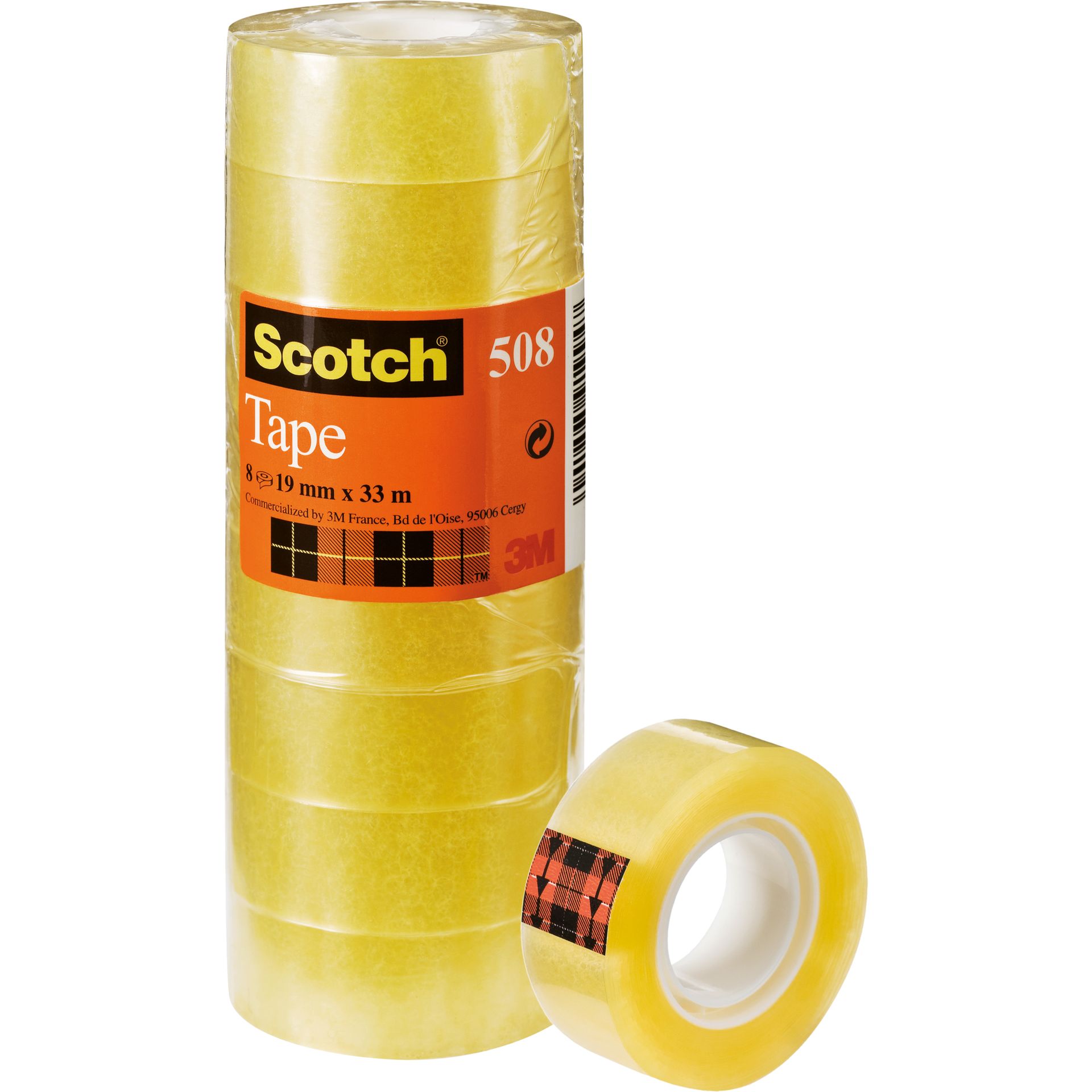 Klebeband 19mmx33m tr 8 St./Pack.