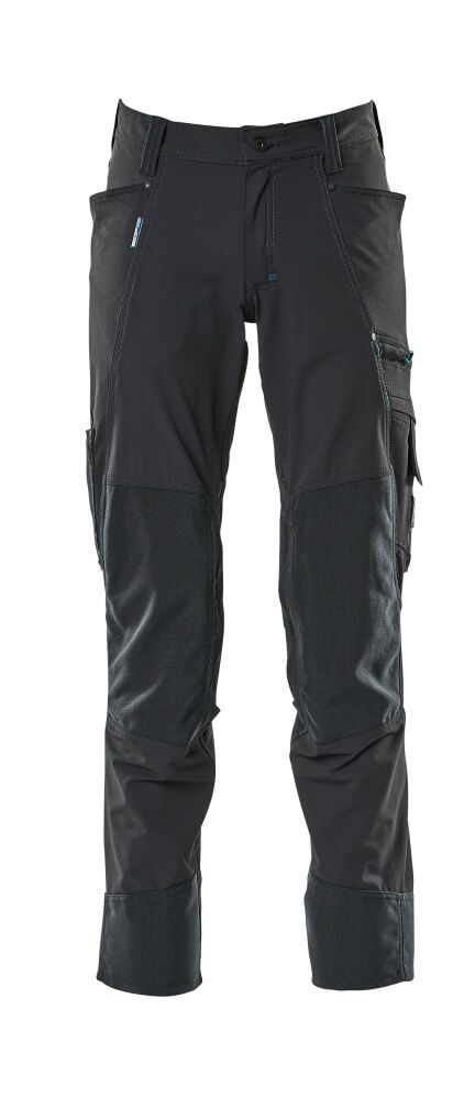 Hose mit Knietaschen Schwarzblau, 76C46