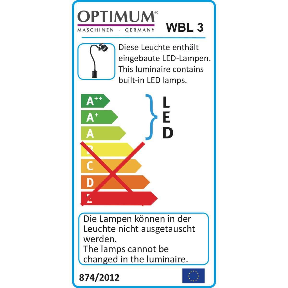 LED-Werkbankleuchte Optimum WBL 3