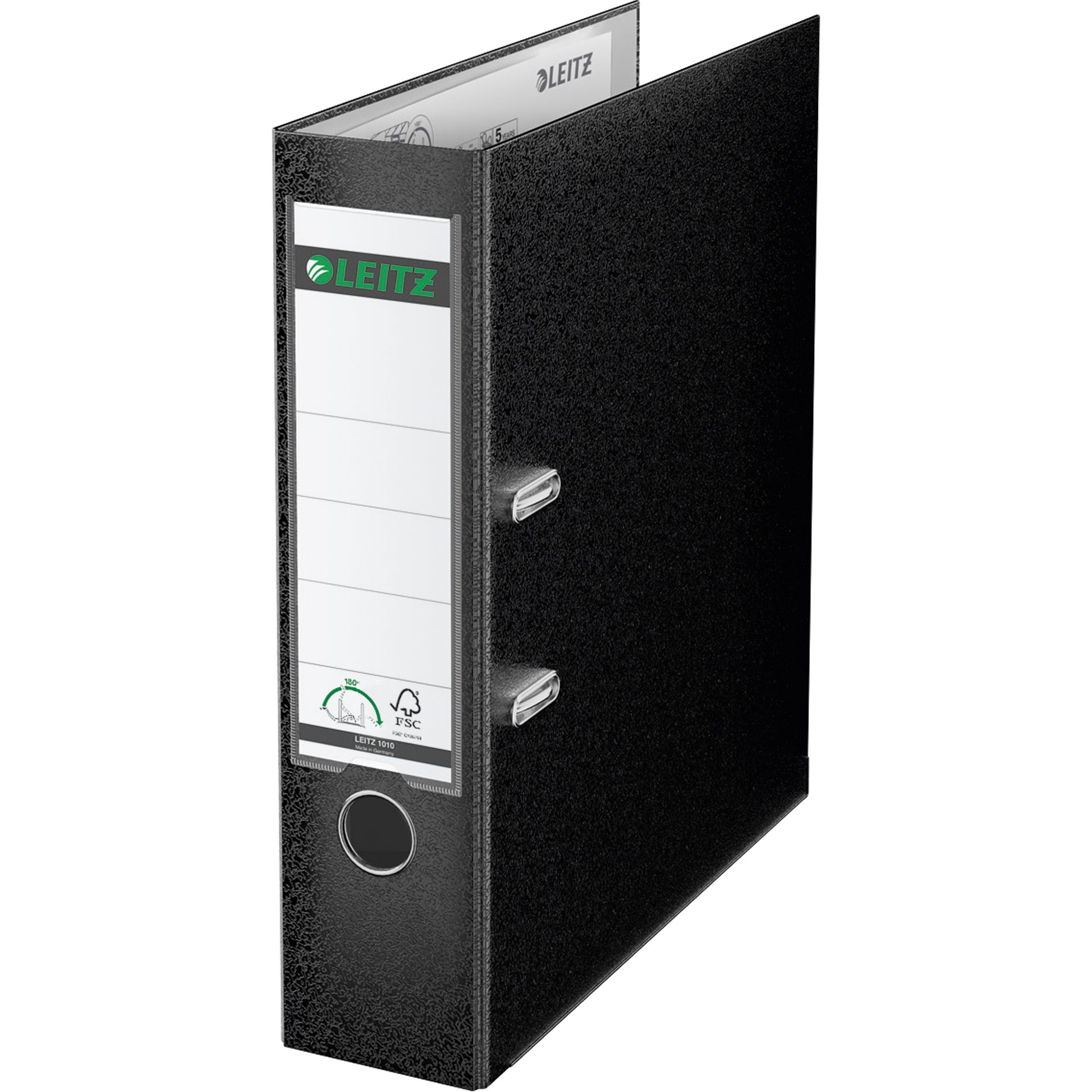 Ordner DIN A4 80mm Polypropylen schwarz