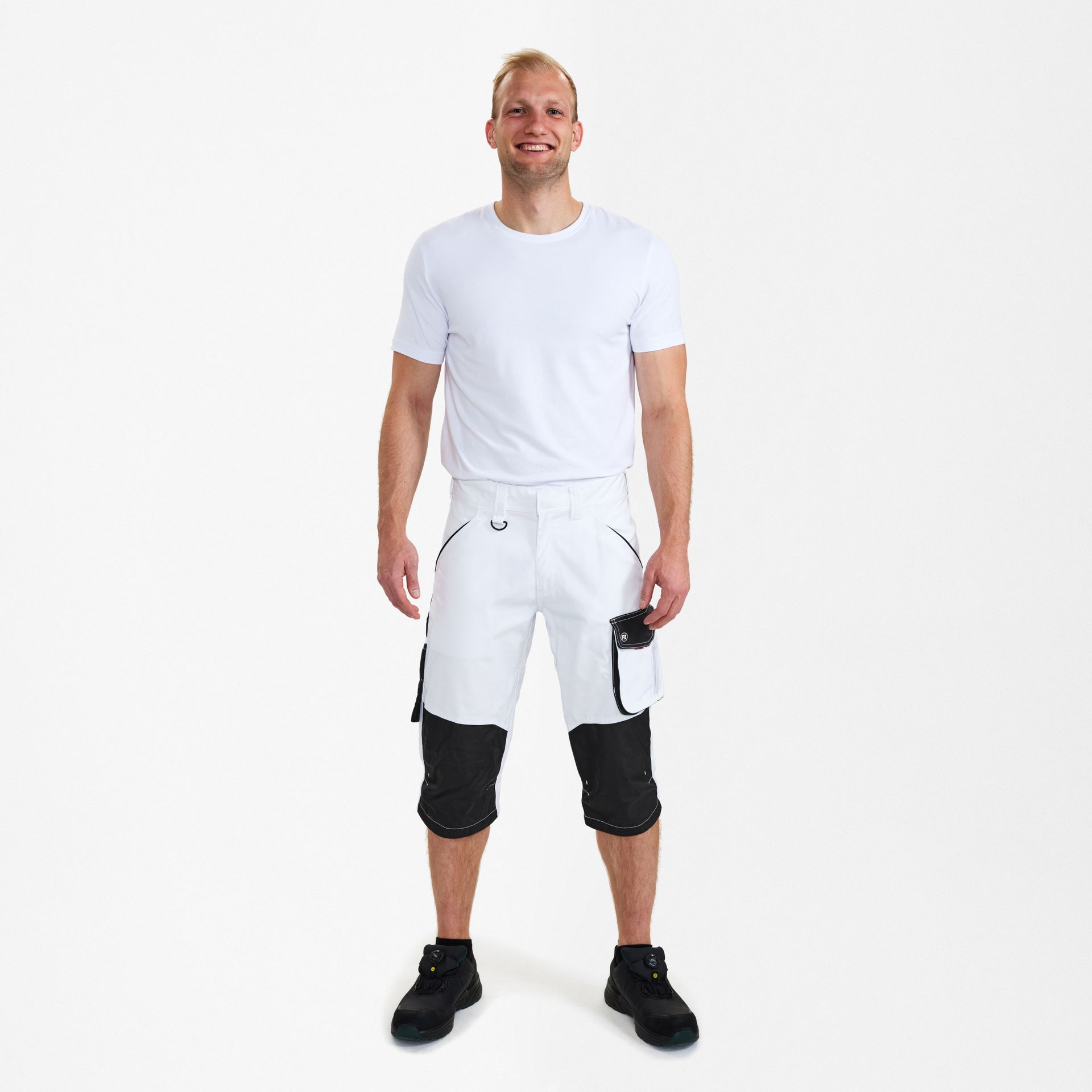 Galaxy 3/4-Hose Weiss/Anthrazit Grau, Gr. 44