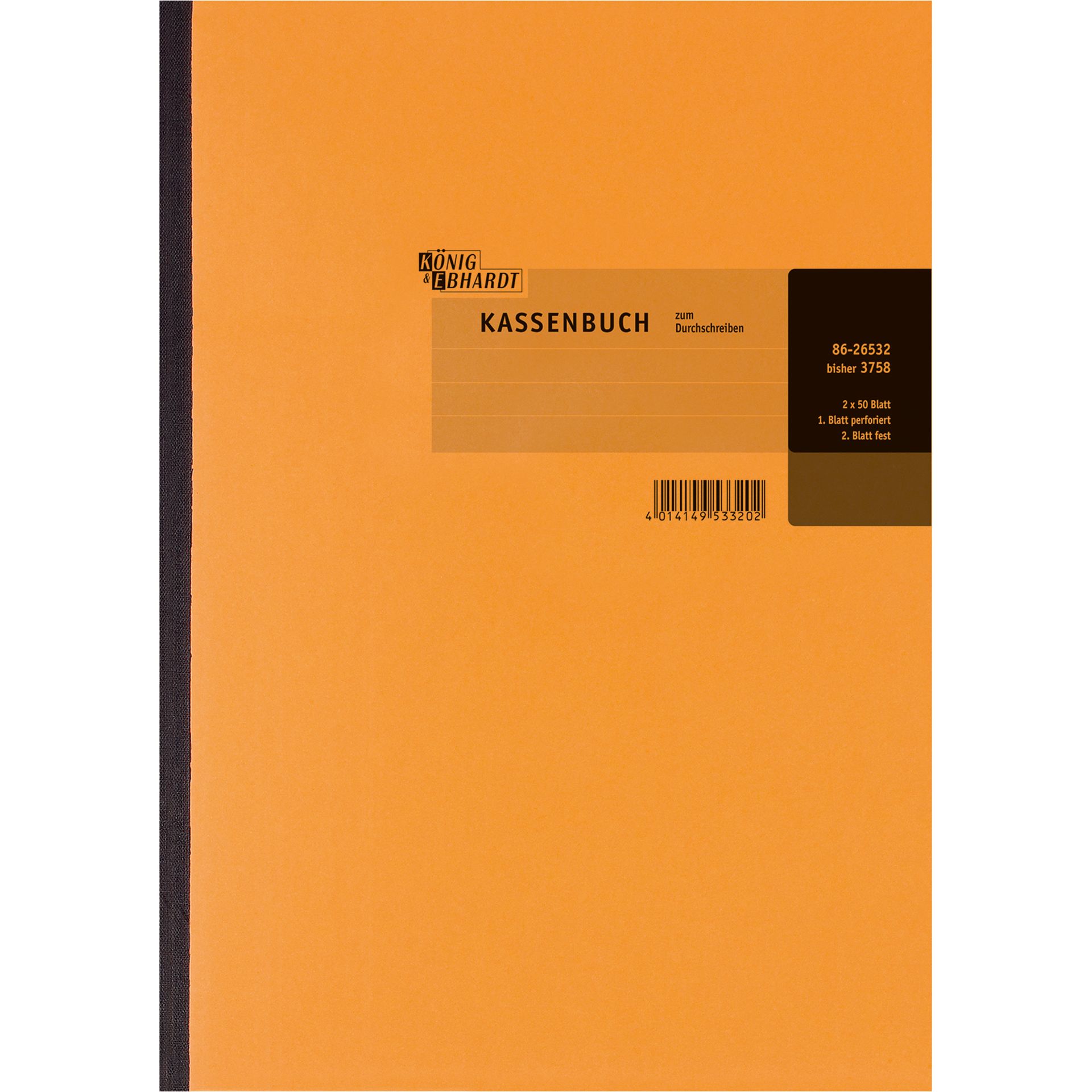 Kassenbuch DIN A4 Bruttoverbuchung