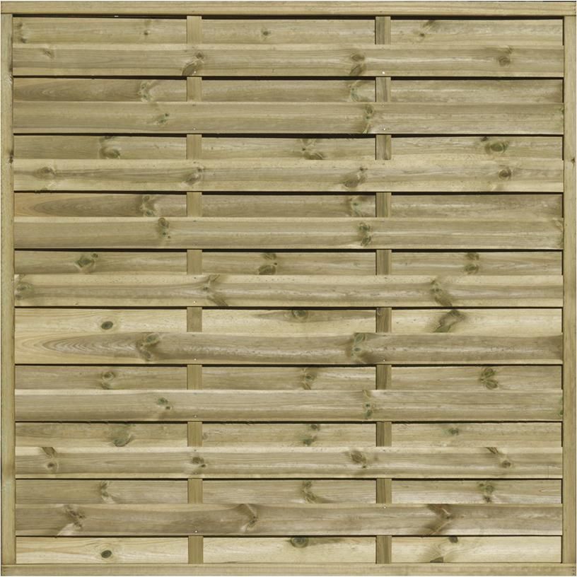 ECO-Dichtzaun 180 x 180cmRahmen 30/45 mm, kdi grünLamellen 5 x 100 mm glatt