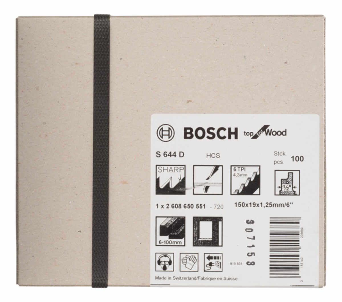 Säbelsägeblatt S 644 D, Top for Wood, 100er-Pack