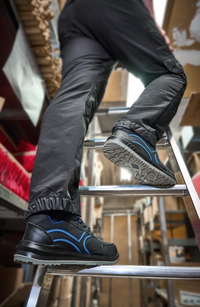 Halbschuh GOEHREN NUOVO Schwarz/blau, S1P SR ESD Gr. 43 Wica
