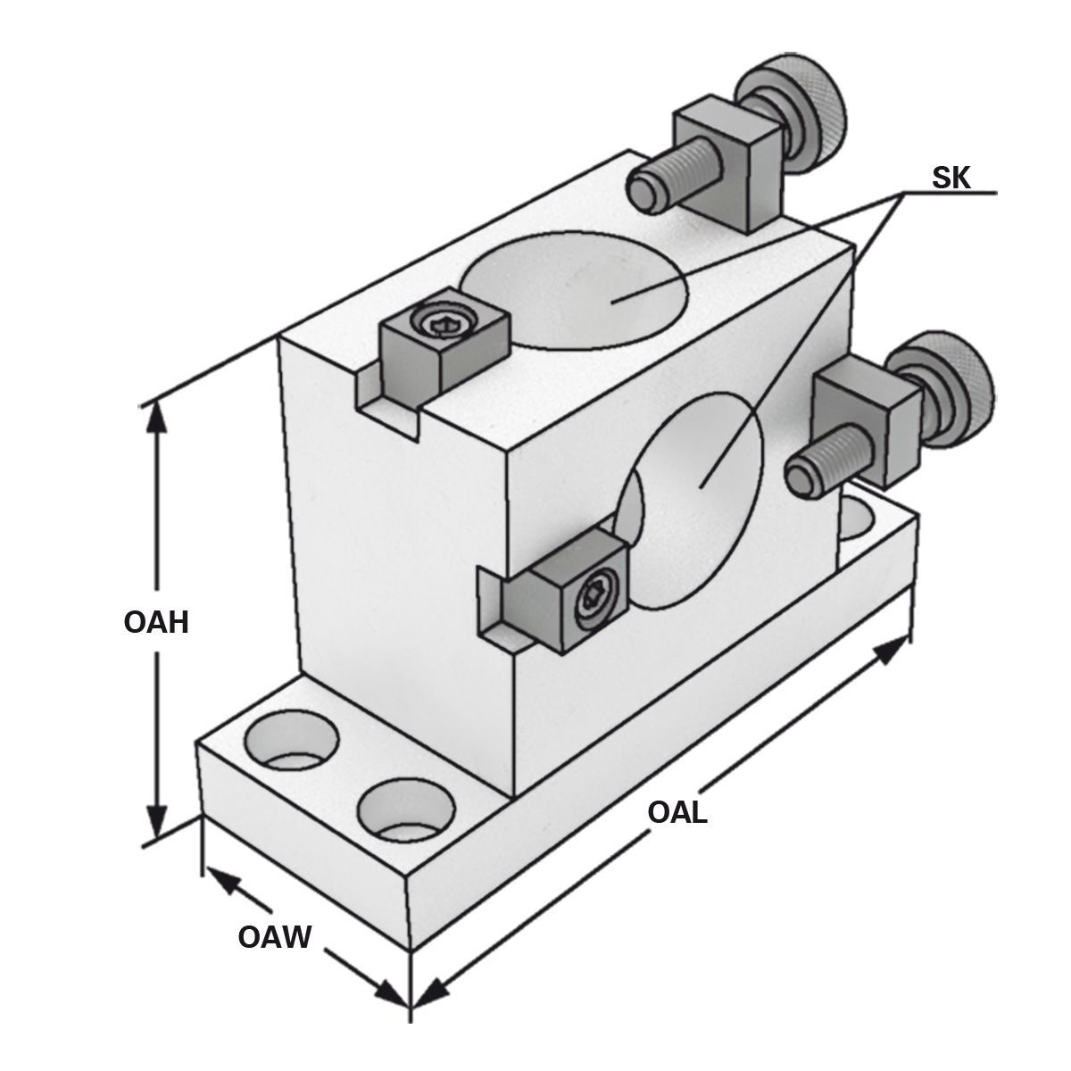 Montageblöcke SK 40 Aluminium