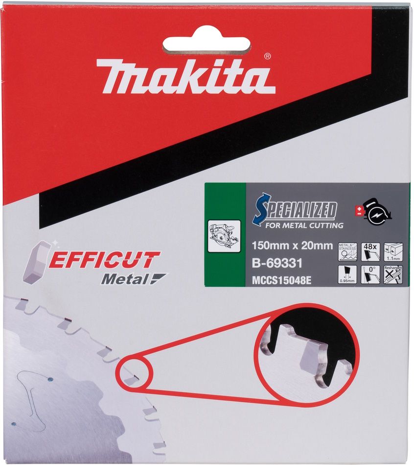 MAKITA HM-Kreissägeblatt, "Metall"
