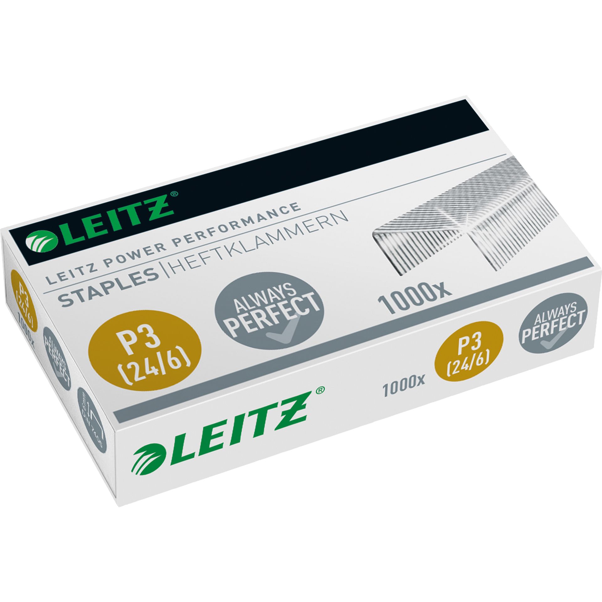 Heftklammer 24/6 30Bl. verzinkt 1.000 St./Pack.