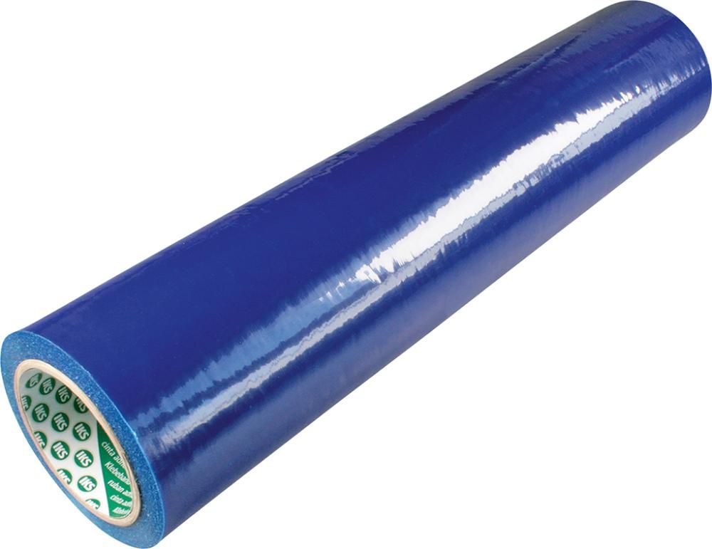 Glas-Schutzfolie 500mm x 100m, blau selbstklebend