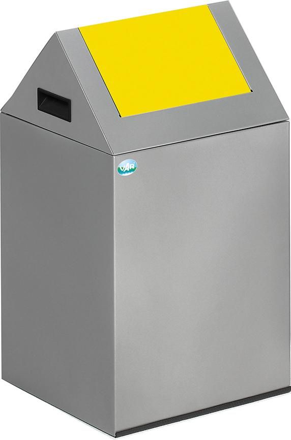 Wertstoffsammelgerät WSG 40 S silber Einwurfklappe gelb