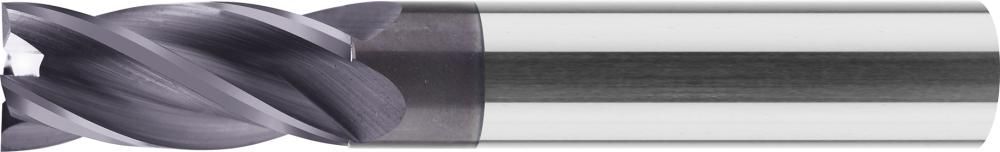 Schaftfräser VHM kurz DIN6527 TiAlN Z4 Schaft HB 4mm FORMAT