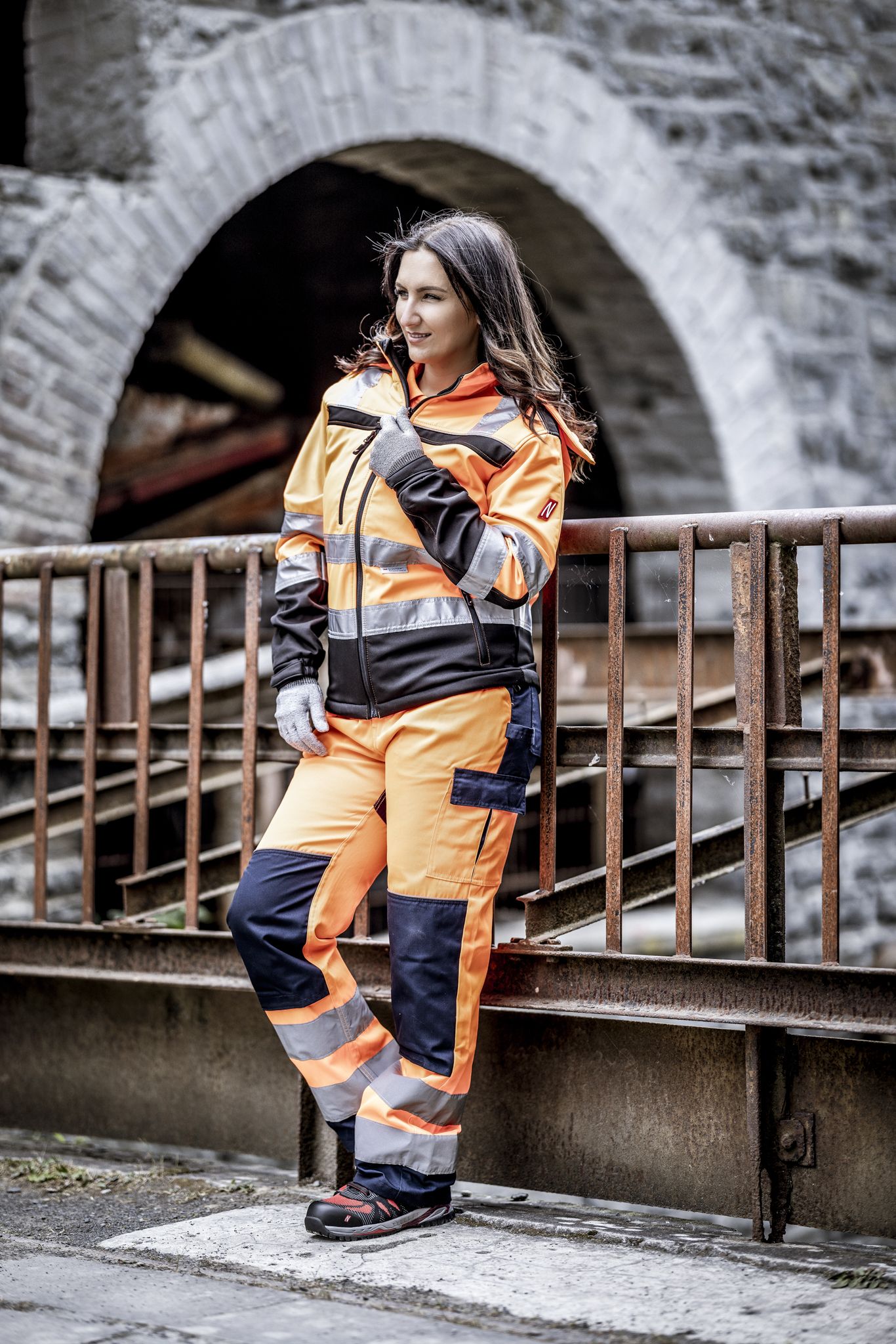 NITRAS MOTION TEX VIZ, Warn-Softshelljacke 7170
