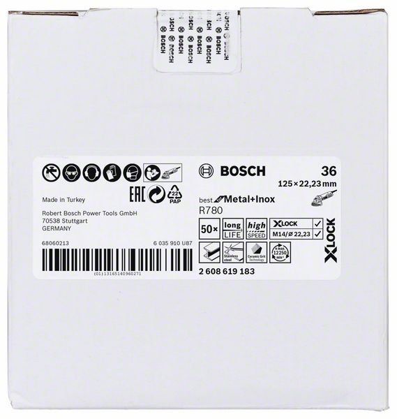 Bosch X-LOCK Fiberscheibe, 125 mm