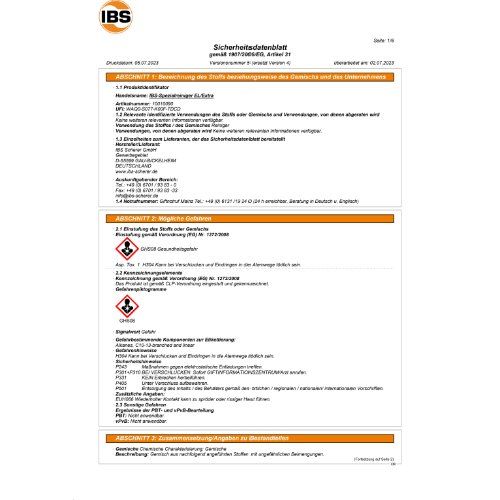Spezialreiniger 200l Typ EL/Extra IBS