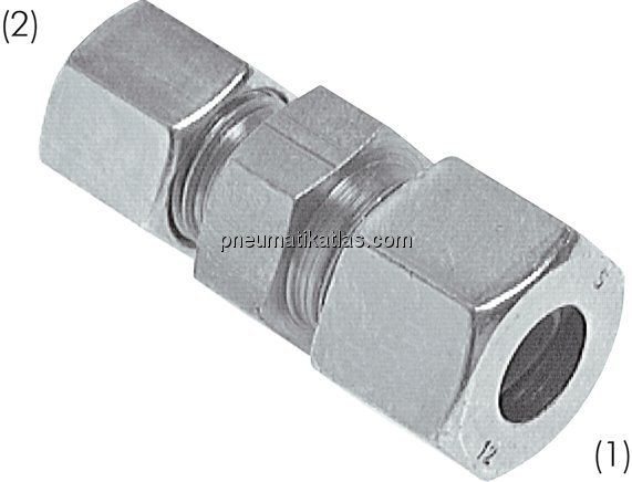 Reduzierverschraubung 6 LL (M10x1)-4 LL (M8x1), Stahl verzinkt